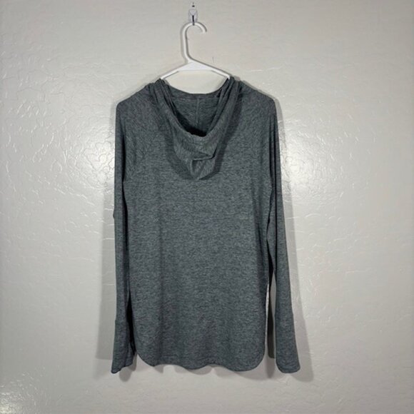 Athleta Uptempo Hoodie Womens Small Sweatshirt Pullover Heather Blue Gray - Picture 5 of 5